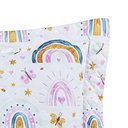 Ver imagem 3 de Kit Cobre Leito Solteiro Infantil Arco-íris 4 Peças Micropercal 200 Fios