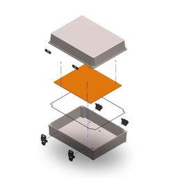Quadro Pvc Opaco 350x260x130mm C/ Fecho Schuhmacher - 7