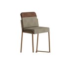 Ver imagem 4 de Banqueta Sala de Jantar Duo 1753 Kit 6 Un Dourado/linho Bamboo/courano Bamboo - Carraro