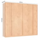 Ver imagem 4 de Guarda-Roupa Casal 6 Portas Marseille Bege/Carvalho Nature