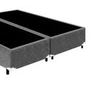 Ver imagem 2 de Base Box King Bipartido Suede Cinza - 42x198x203