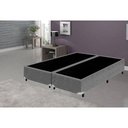 Ver imagem 3 de Base Box King Bipartido Suede Cinza - 42x198x203