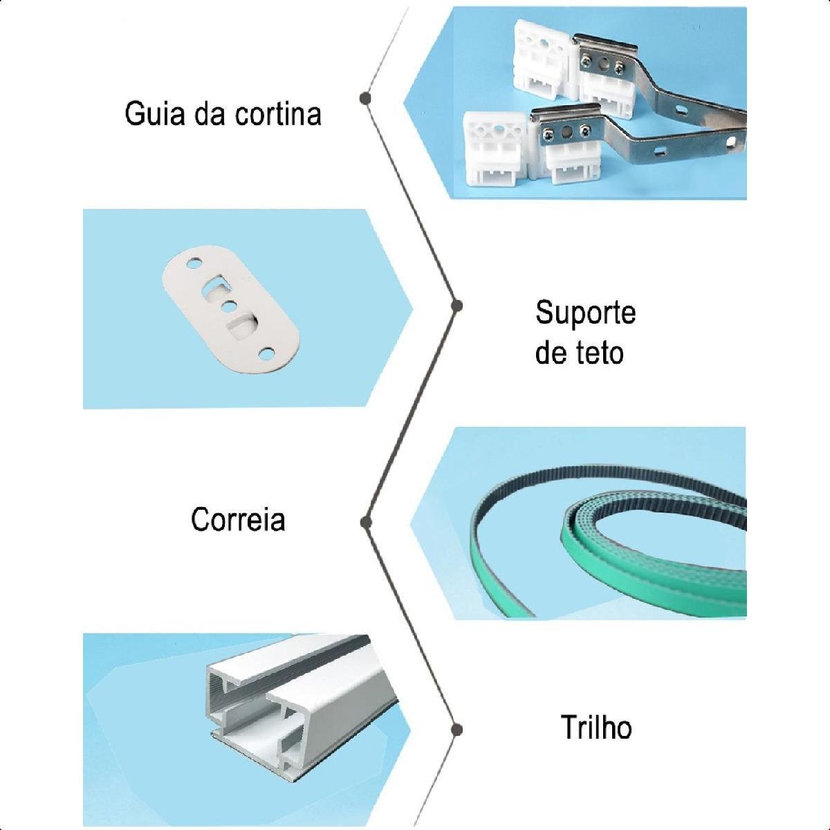 Cortina Inteligente Novadigital C-gm42 Wi-fi Controle Remoto - 5