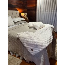 Capa para Almofada 45 X 45cm Paris Branco - 7
