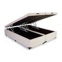 Ver imagem 2 de Base Box Baú Queen Bipartido Sintético Bege