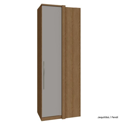 Guarda Roupa Modulado 01 Porta Deslizante 245cm Canto Reto Setiba