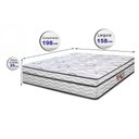 Ver imagem 3 de Colchão Queen Moderne 158x198x25 One Face Espuma D45 Branco Cama Inbox