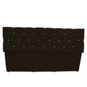 Ver imagem 3 de Calçadeira Baú Paris Queen 160 Cm Botão Strass Suede Marrom Eli Móveis