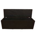 Ver imagem 2 de Calçadeira Baú Paris Queen 160 Cm Botão Strass Suede Marrom Eli Móveis