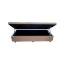 Ver imagem 2 de Base Box Baú Solteiro Sintético Bege - 39x88x188