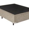 Base Box Viúva Suede Bege - 42x128x188 - 2