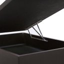 Ver imagem 2 de Base Box Baú Viúva Sintético Marrom - 45x128x188