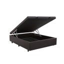 Ver imagem 3 de Base Box Baú Viúva Sintético Marrom - 45x128x188