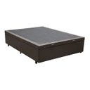 Ver imagem 1 de Base Box Baú Viúva Sintético Marrom - 45x128x188