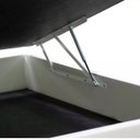 Ver imagem 3 de Base Box Baú Viúva Sintético Bege - 45x128x188