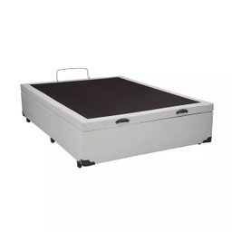 Base Box Baú Viúva Sintético Bege - 45x128x188 - 1