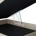 Ver imagem 2 de Base Box Baú Viúva Suede Bege - 45x128x188