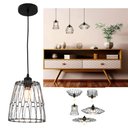 Ver imagem 1 de Pendente Lustre Luminaria Moderna Ajustavel Rustica Aramada Decoraçao Quarto Sala Mezanino Casa Ilum