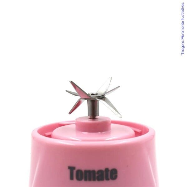 Mini Liquidificador Portátil Usb Tomate Maz-003:Rosa - 3