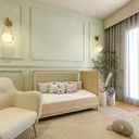 Ver mais imagens de Berço com Colchão Americano 2 em 1 de Madeira com Palinha Linha Indy Quater