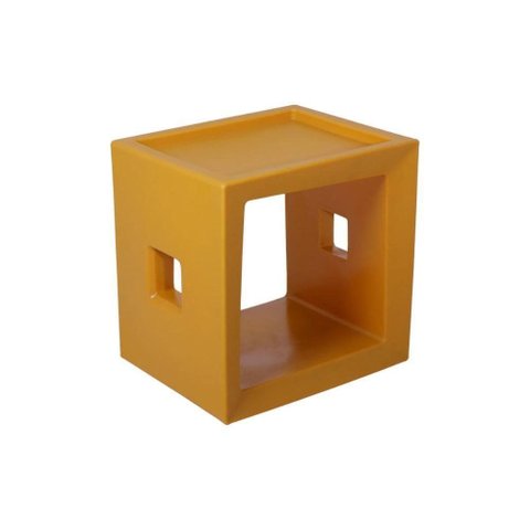 Estante Cubo Tucano sem Porta 1 Prateleira Polietileno 39,5cm Amarelo