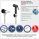 Ver imagem 2 de Ducha Higienica 1984 F31 Preto com Cromado Lorenzetti