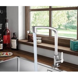 Torneira Cozinha Mesa Lorenzetti Bica Móvel Flatt Cromada - 2