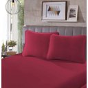 Ver imagem 1 de Lençol Avulso Malha - Casal - 100% Algodão - Vermelho - SBX