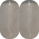 Ver imagem 3 de Kit 02 Lustre Em Cristais Para Quarto Lavabo Com Até 1,50m:1,40m/bivolt