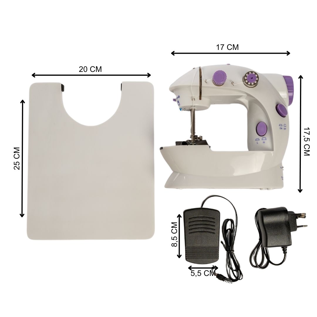 Mini Máquina de Costura Portátil com Mesa e Pedal - 2