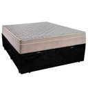Ver imagem 6 de Cama Box Baú Casal Suede + Colchão Sereneprime Molas Ensacadas 138x188x69 Preto