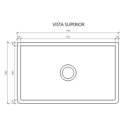 Ver imagem 4 de Cuba Cozinha Farm Sink 70 Cm Estilo Fazenda Avental