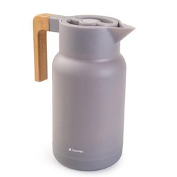 Garrafa Térmica Wood Fashion Cinza 1l Termopro Glass - 5