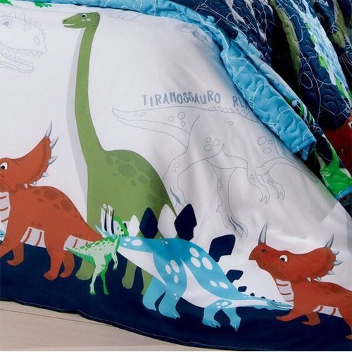 Erosebridal Conjunto de lençóis de dinossauro para crianças
