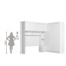 Guarda Roupas Modulado com Cabeceira de Casal Florença 6 Portas 5 Gavetas Branco Moval - 6