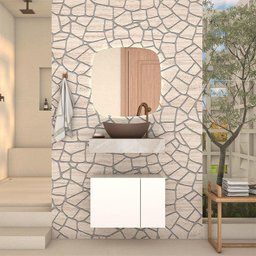 Módulo Suspenso Para Banheiro Bliss 60 Cozimax Branco - 4