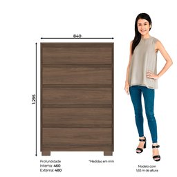Cômoda 5 Gavetas Madison Casa 812 - 2