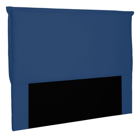 Cabeceira Estofada Cama Box Casal Veneza 140cm Suede Azul Marinho - Desk Design