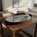Ver mais imagens de Bandeja Decorativa Espelhada Luxo para Sala e Lavabo Flyt 38cm:Preto