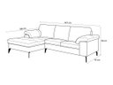 Ver imagem 3 de Sofá de Couro Asti 2 Lugares com Chaise Esquerda Marrom Bicolor - Mempra Design
