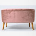 Ver imagem 3 de Sofá Namoradeira Confortável para Sala de Estar Tecido Veludo Luxo