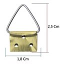 Ver imagem 2 de Suporte Triângulo Médio para Quadros Porta Retrato 100 Pçs