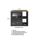 Ver imagem 6 de Gabinete de Banheiro com 1 Porta 1 Gaveta 2 Nichos 60cm Suspenso Multimóveis Crpro-BAL023 Mel/