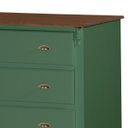 Ver imagem 2 de Cômoda de Madeira 4 Gavetas Pés Luiz Xv 60816 Hannover Linz Móveis - Verde/imbuia