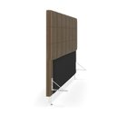 Ver imagem 4 de Cabeceira Áurea 160 para Cama Queen N-029 Veludo Capuccino Aradecor