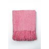 Manta Decorativa Chenille Rosa Claro 140x180 - 1