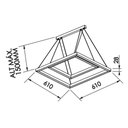 Ver imagem 2 de Lustre Pendente Newline Fit Led 746 Bivolt Preto 3000k Luz Amarela