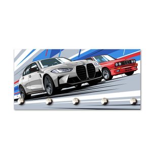 Porta Chaves Decorativo de Parede - Bmw