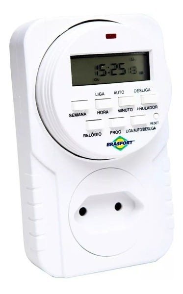 Timer Digital 8771 Pro Bivolt Brasfort Com Nota Fiscal - 1