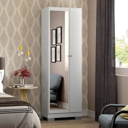 Sapateira 2 Portas com Espelho Carraro - 1 Sapateira 2 Portas com Espelho Carraro - 1